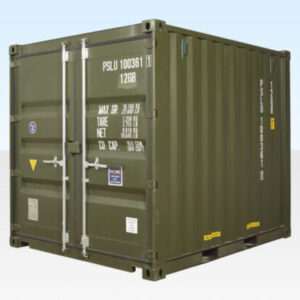 10Ft X 8Ft Shipping Container (One Trip) – Green - Image 1