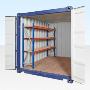 Adjustable, Heavy Duty Three Tier Container Racking (Single Bay) - Image 1